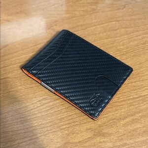 Black and Orange Men's Wallet